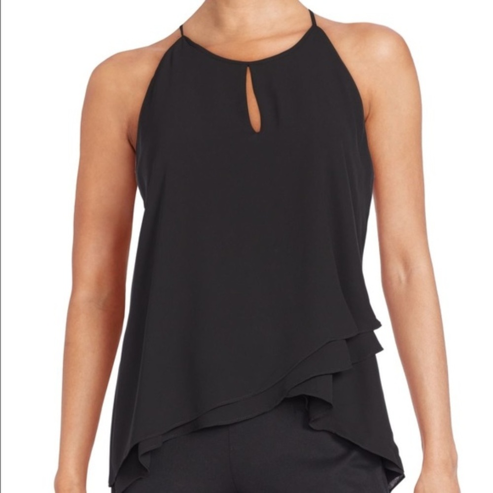 Catherine Catherine Malandrino Black Keyhole Top